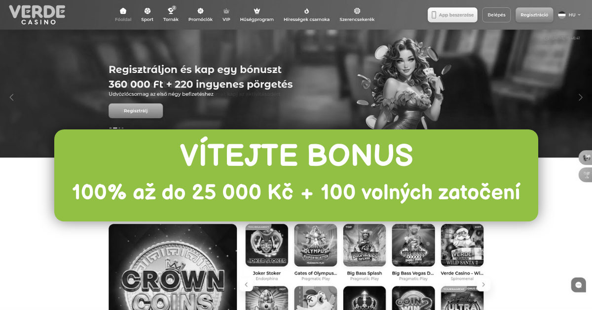 Verde Casino Přihlášení - Mobilní Kasino Bonus v Česku